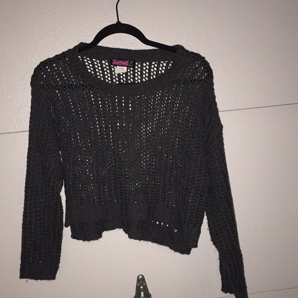 Cropped Knit Sweater💛